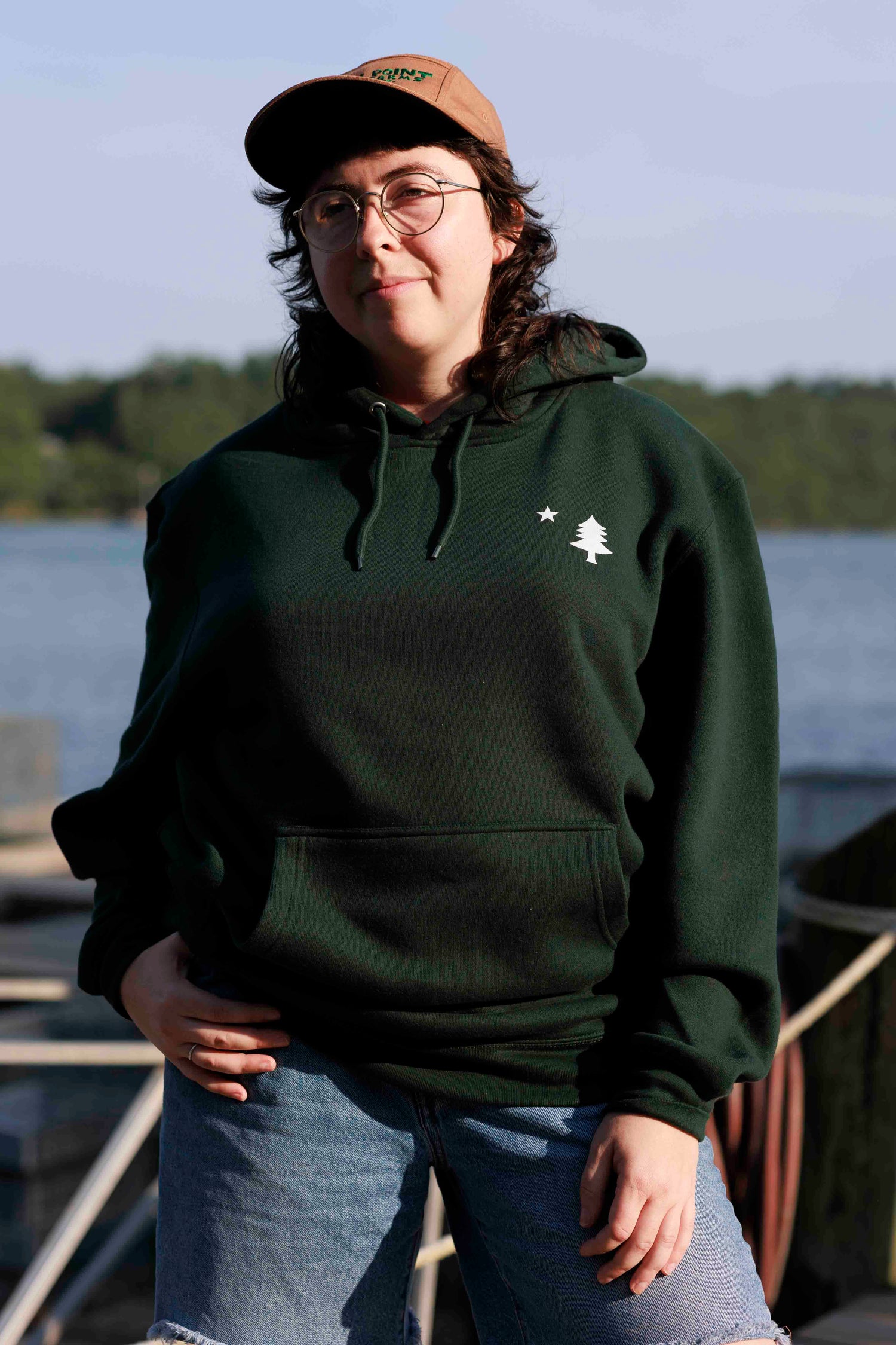 Green Glidden Point Hoodie