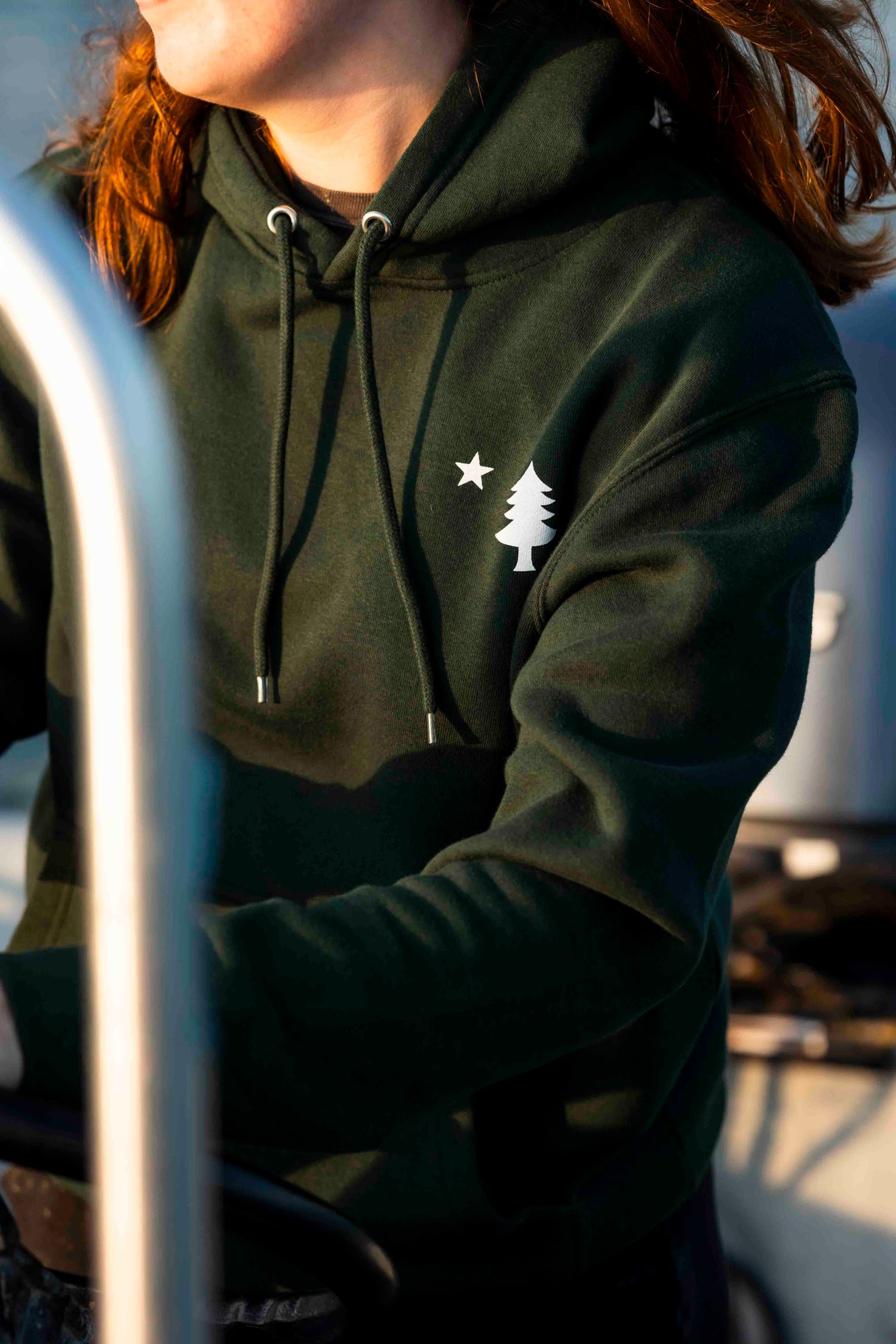 Green Glidden Point Hoodie